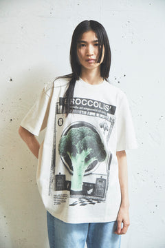 17/-ROUND SHAPE DYED TEE "Broccolis"