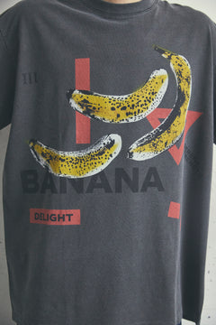 17/- ROUND SHAPE S/S TEE -BANANA-