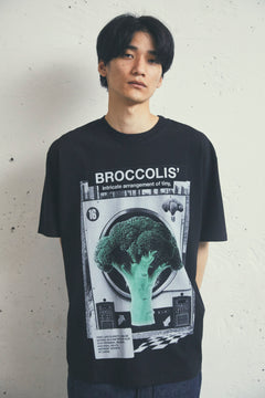 17/-ROUND SHAPE DYED TEE "Broccolis"