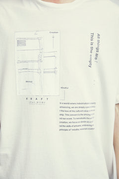 17/- ROUND SHAPE S/S TEE - tenon T-chair and Craft Mind