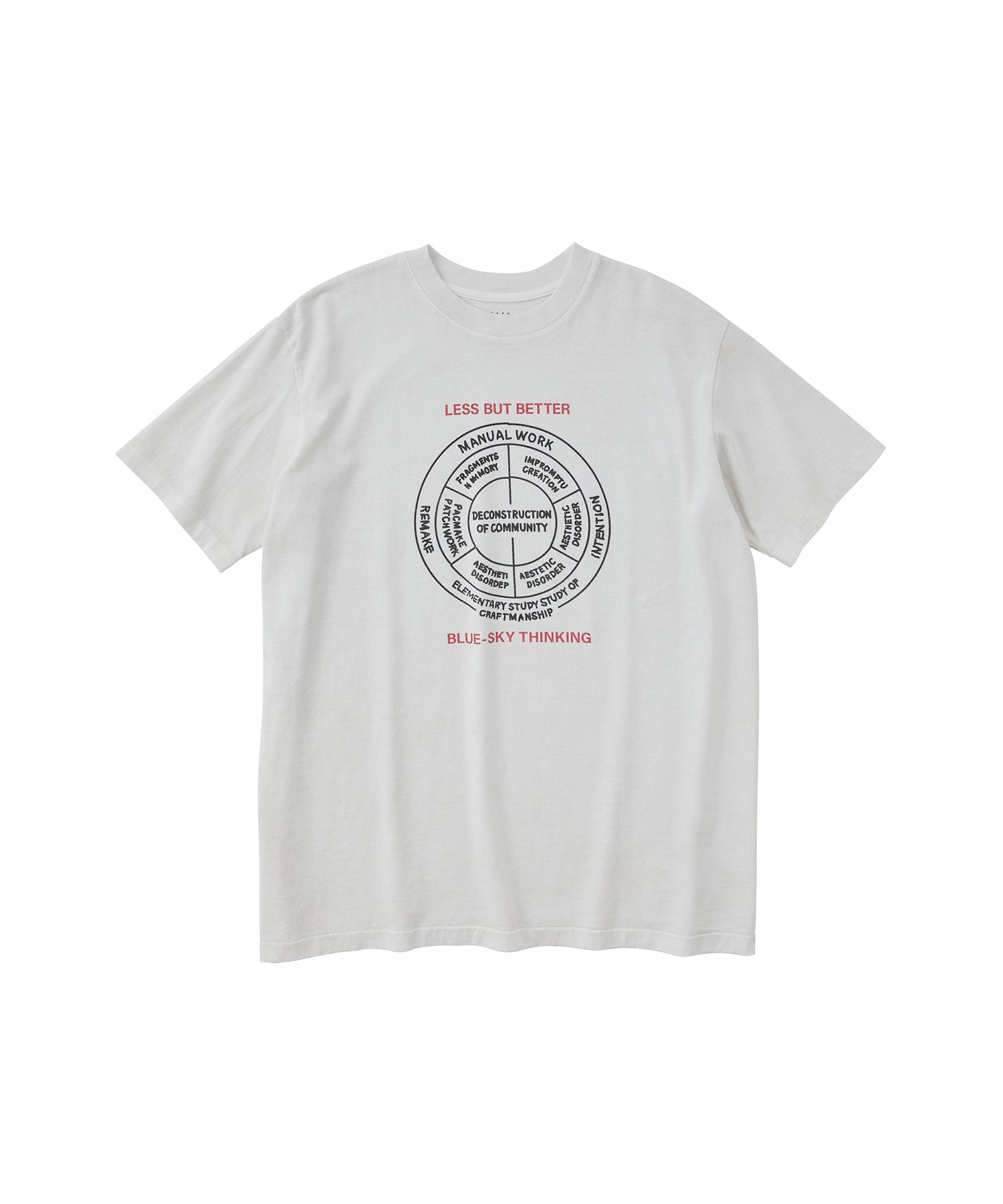 17/-ROUND SHAPE DYED TEE "curriculum"