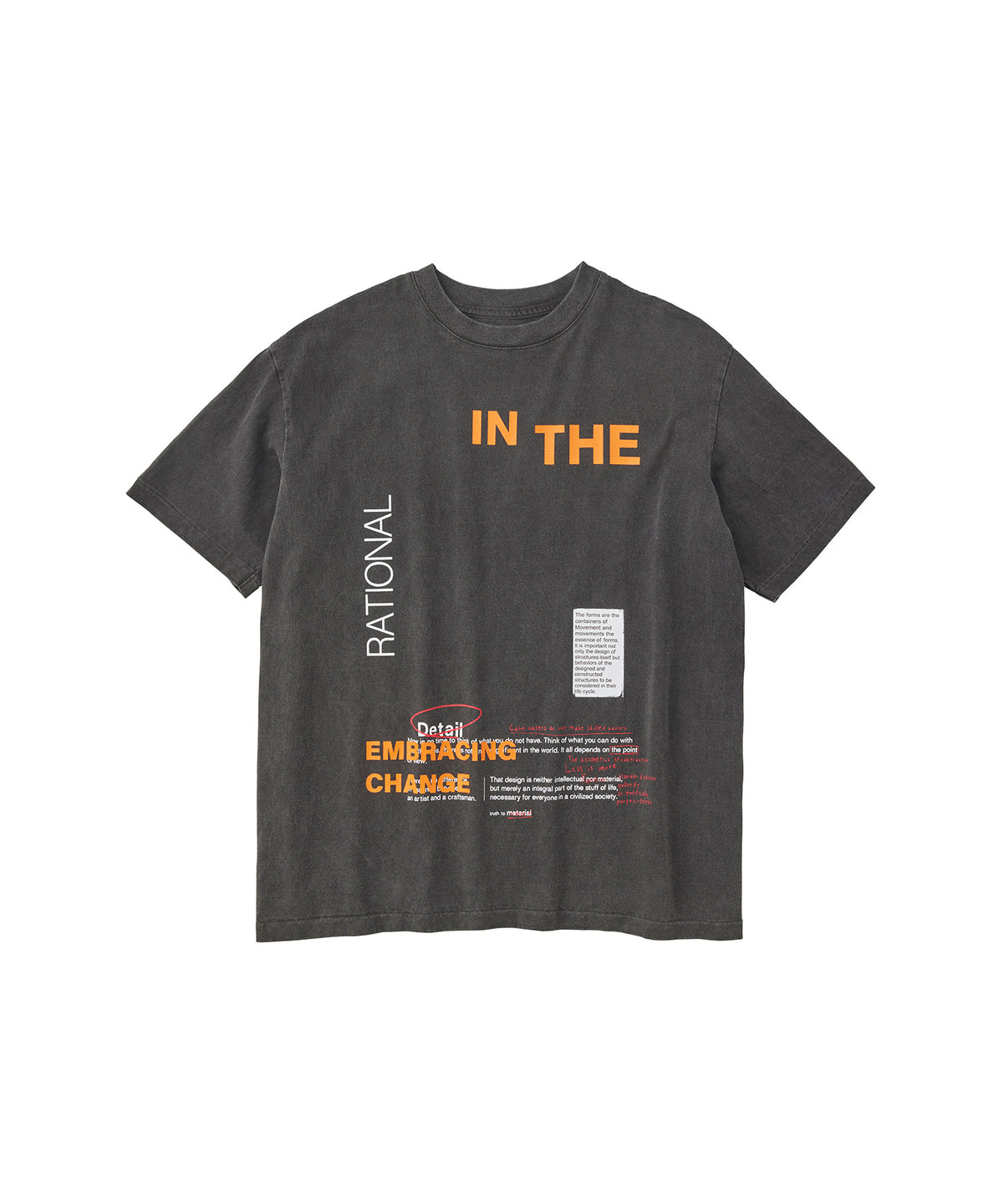 17/-ROUND SHAPE DYED TEE "In The"