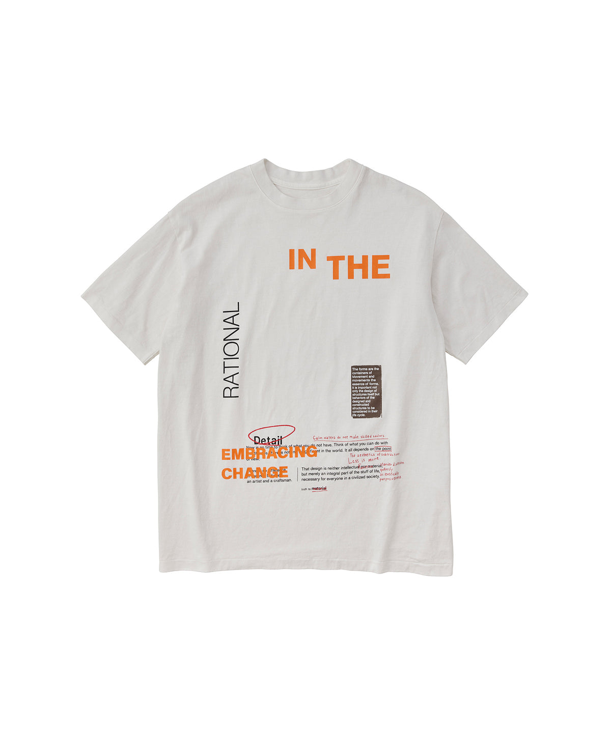 17/-ROUND SHAPE DYED TEE "In The"