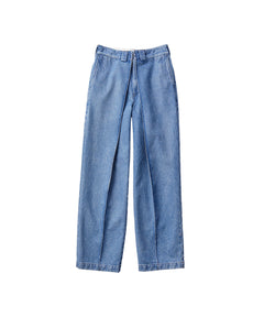 BIG TUCK DENIM TROUSER