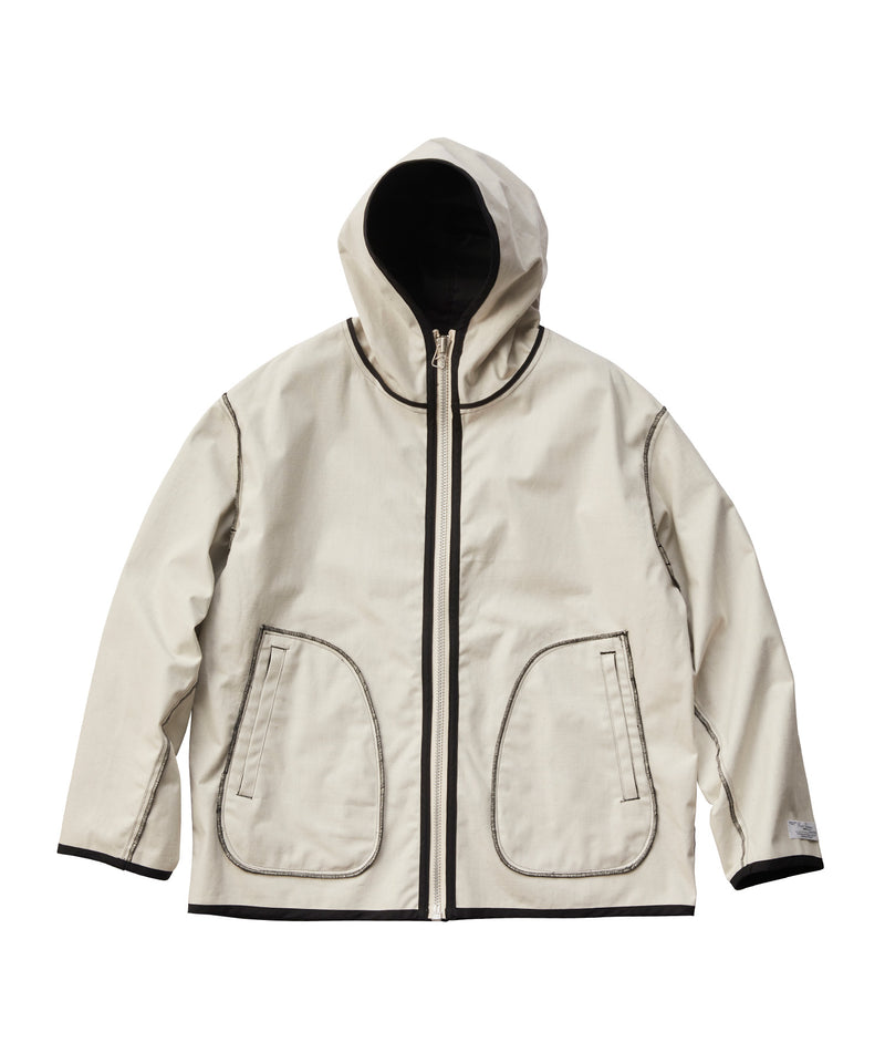 COATING RAIN HOODED REVERSIBLE PARKA