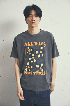 17/- ROUND SHAPE S/S TEE -ANYTHING FLOWER-