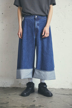 PAPER FOLDING DENIM PANTS