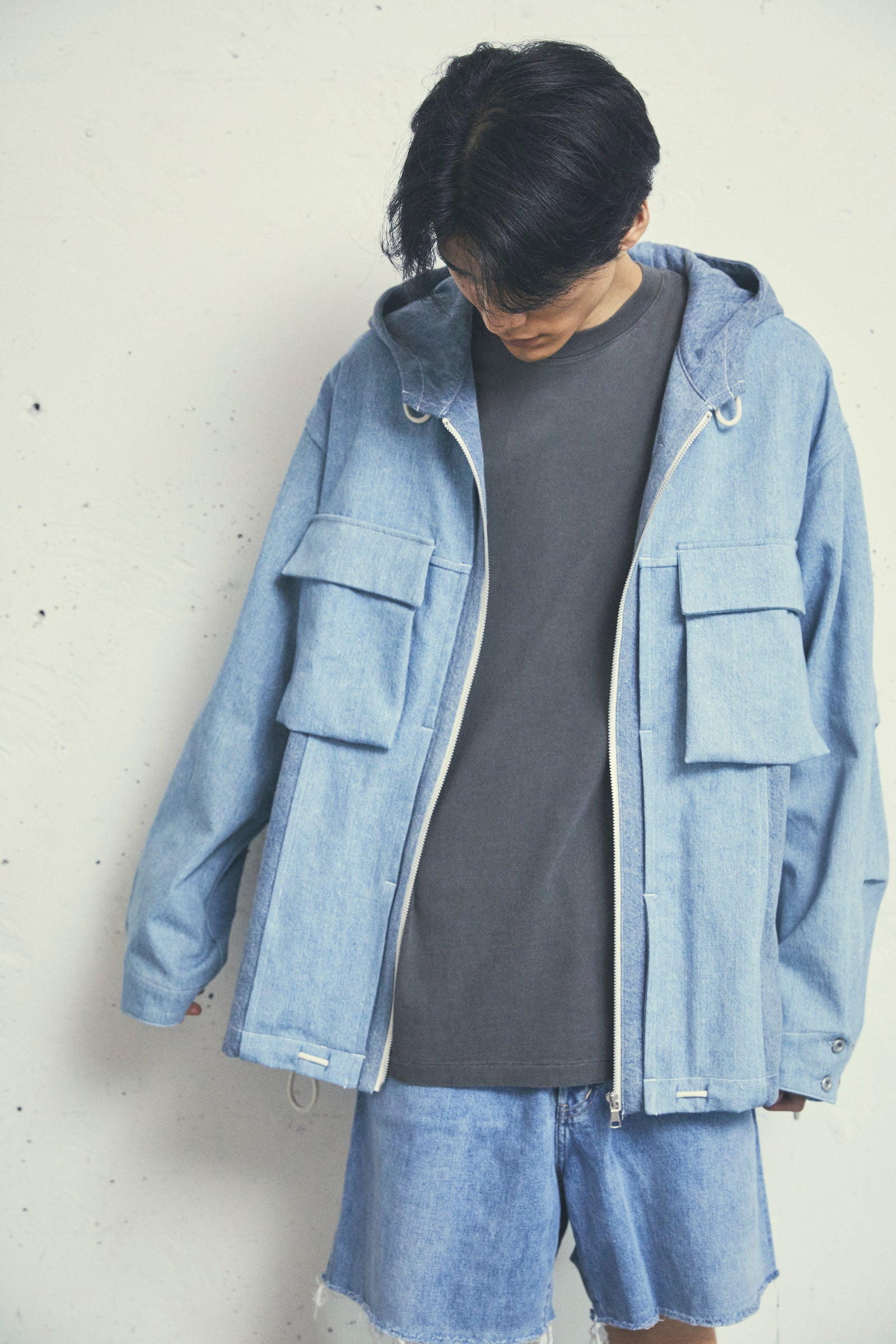 REMAKE DENIM PARKA BLOUSON