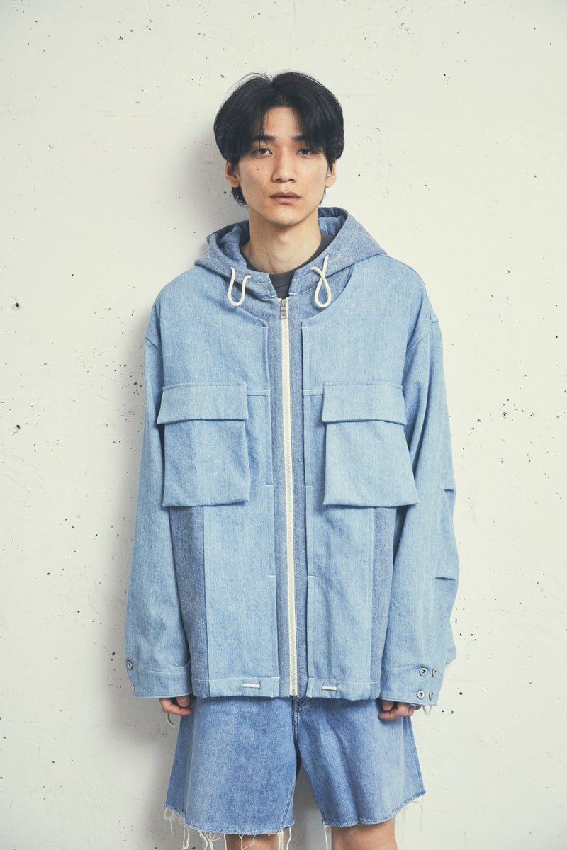 REMAKE DENIM PARKA BLOUSON