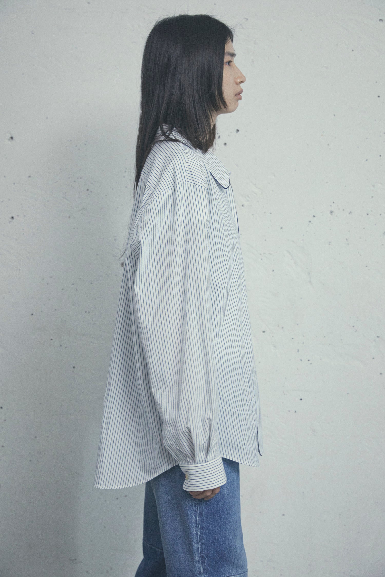 QUIET STRIPE PIPING SHIRT