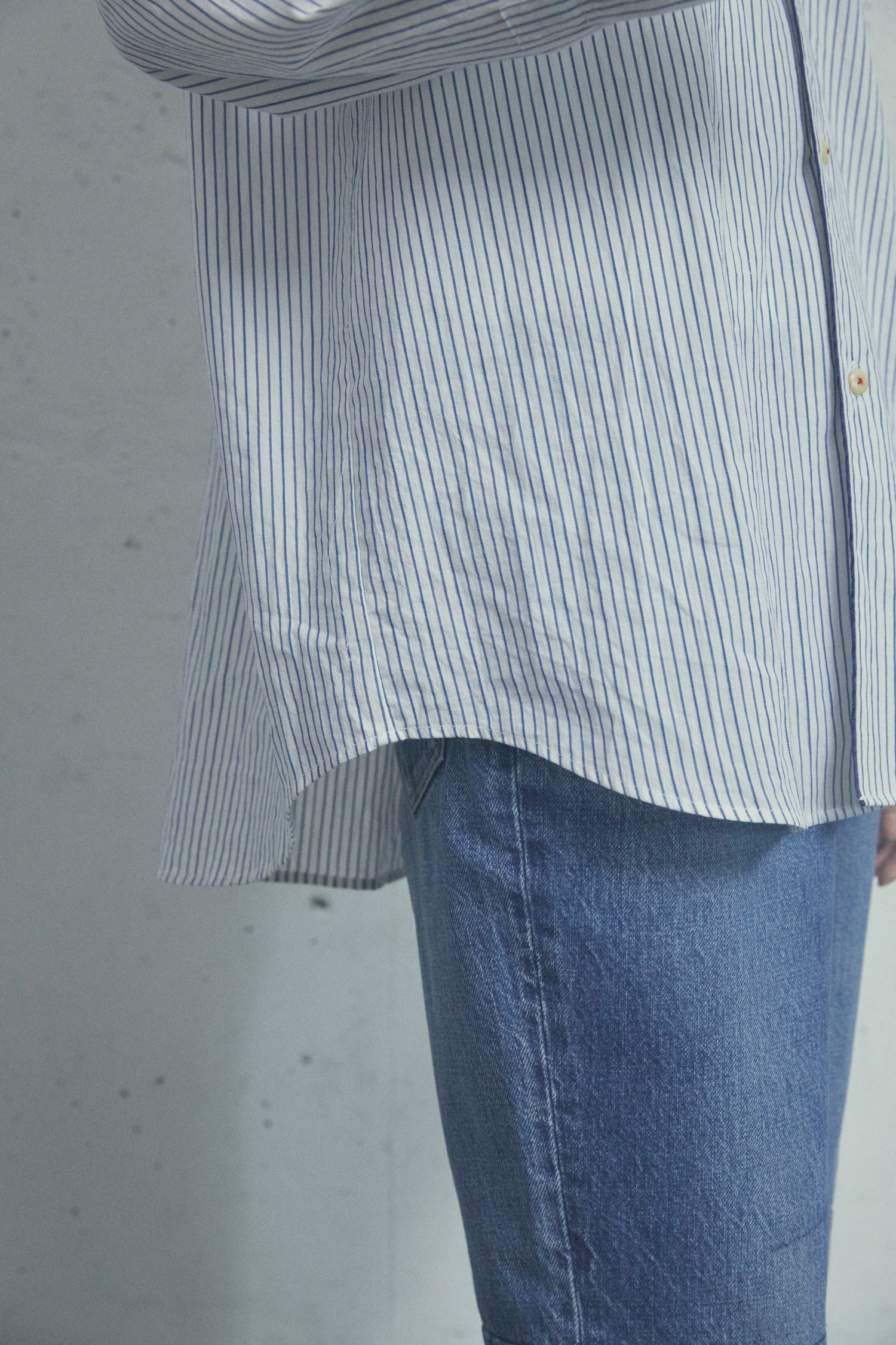 QUIET STRIPE PIPING SHIRT