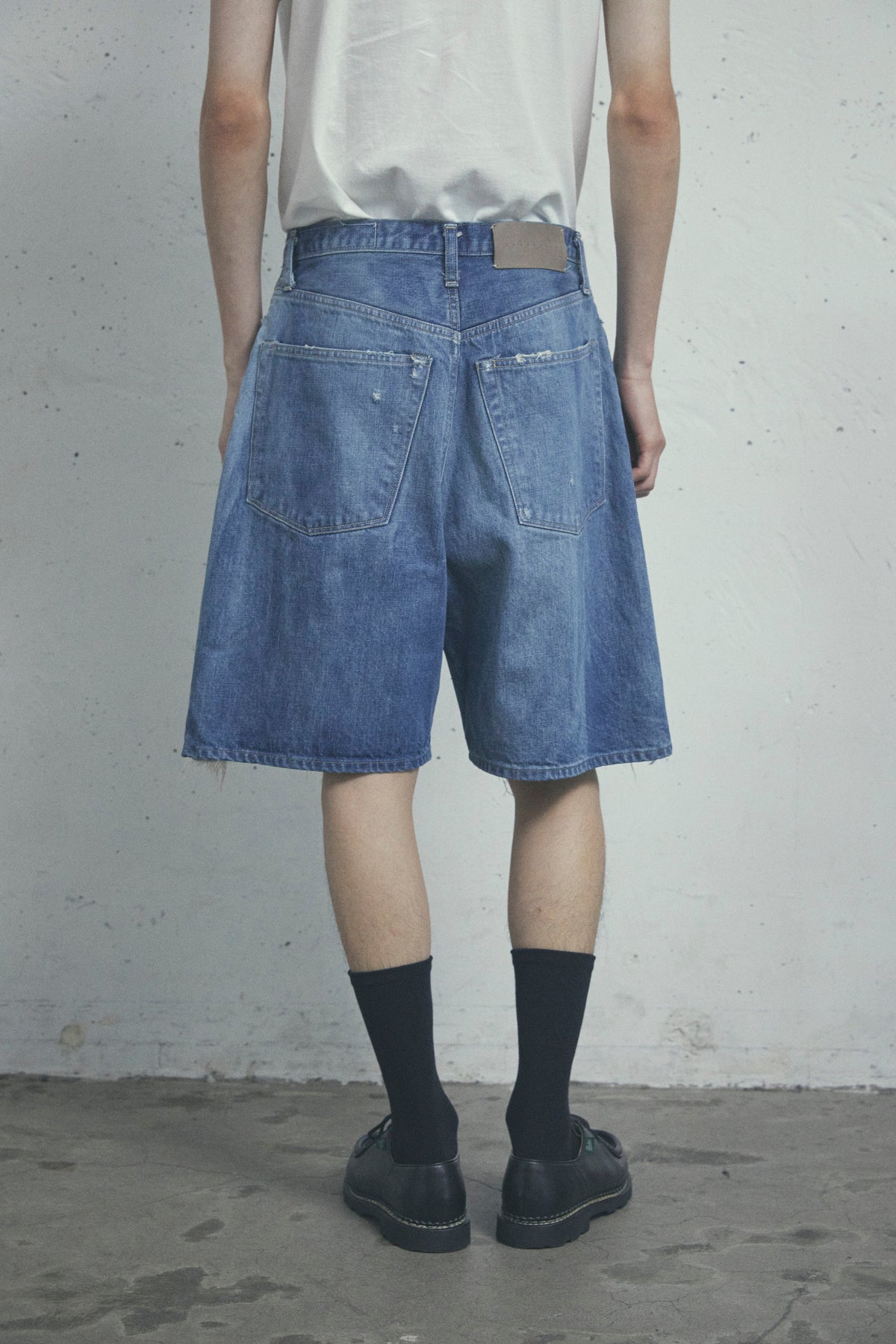 KURO | STRUCTURE SHORTS WASH 002 | デニムショーツ・日本製