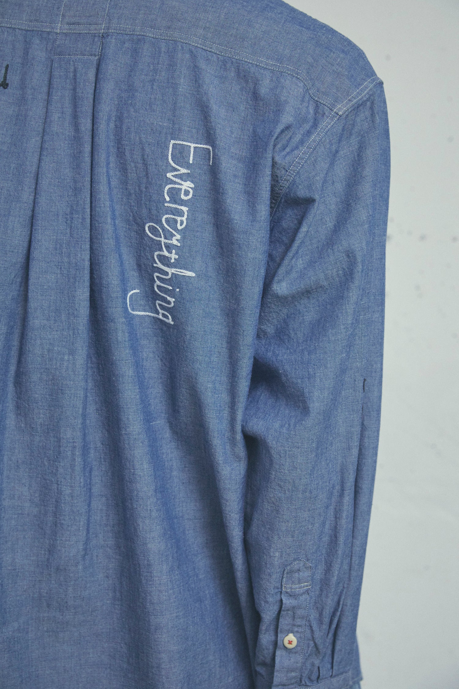 DIAGRAM EMBROIDERED CHAMBRAY SHIRT