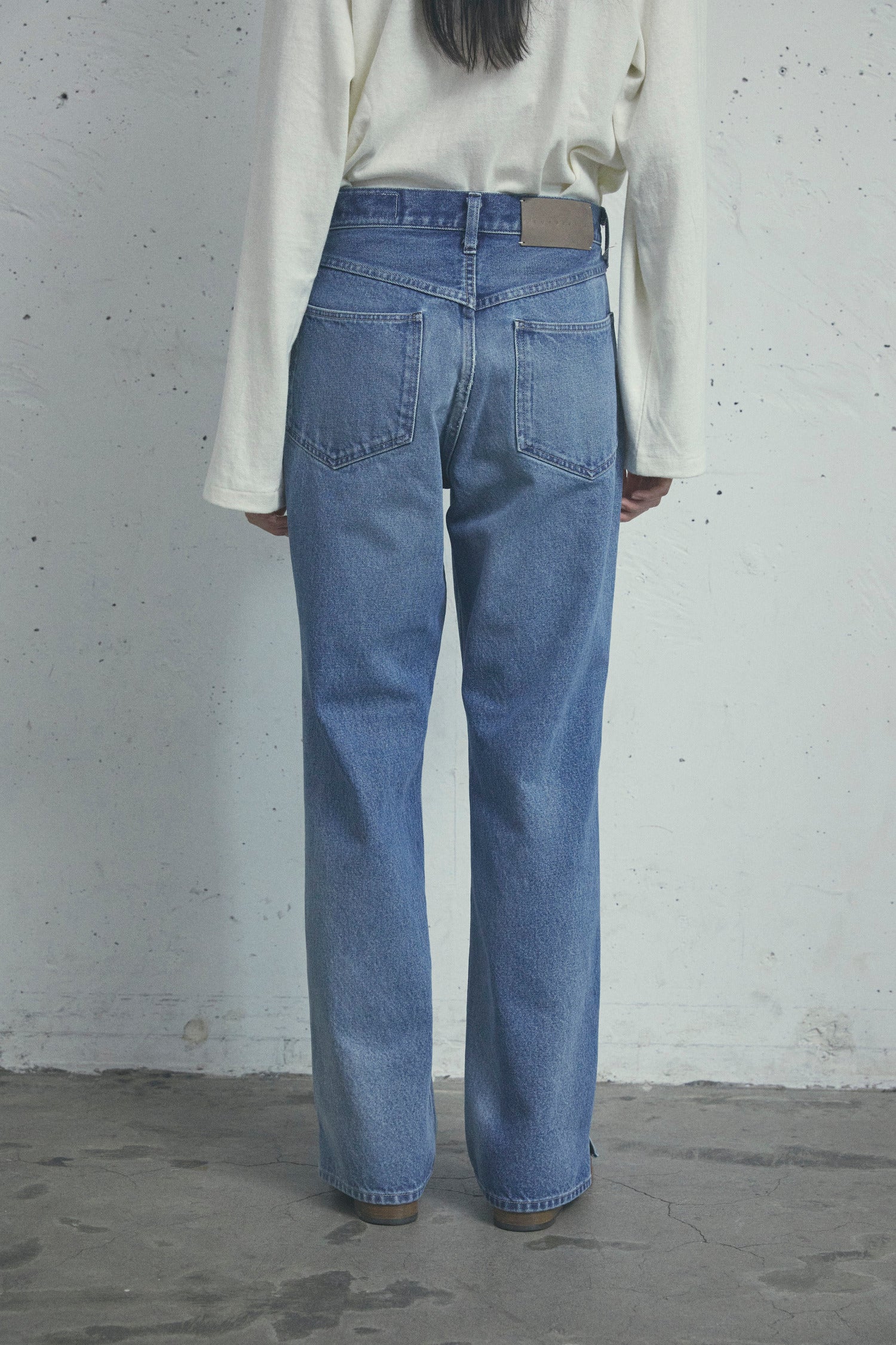 SPLIT PANEL JEANS WASH 002