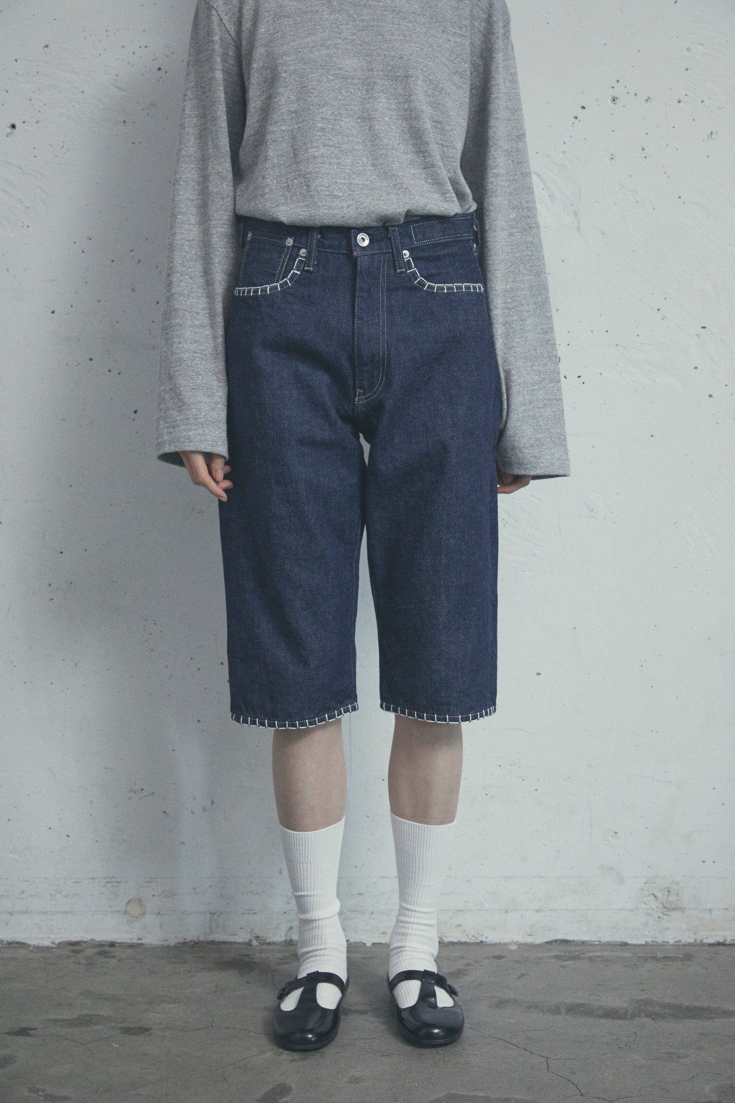 BLANKET-STITCH SHORTS