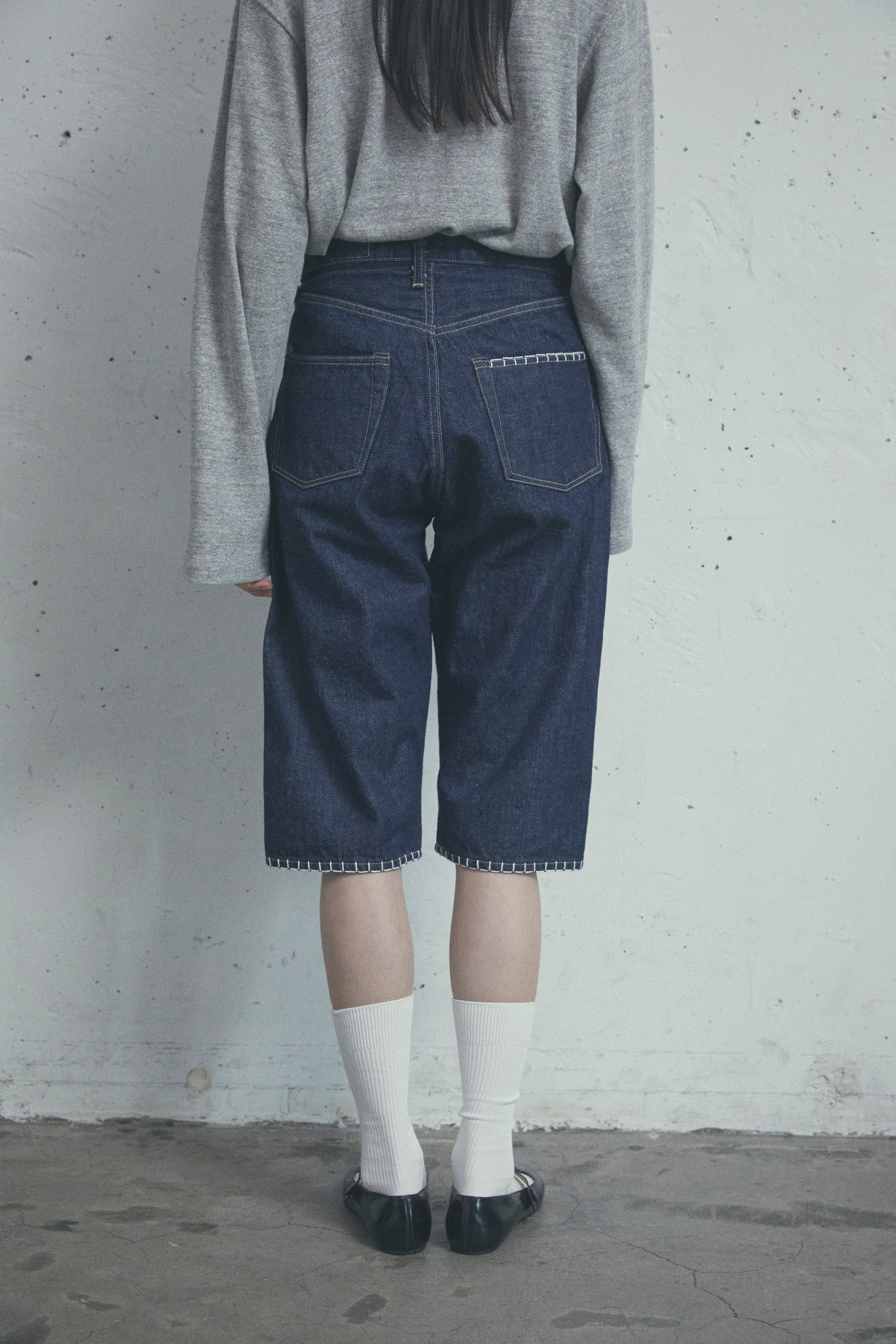 BLANKET-STITCH SHORTS