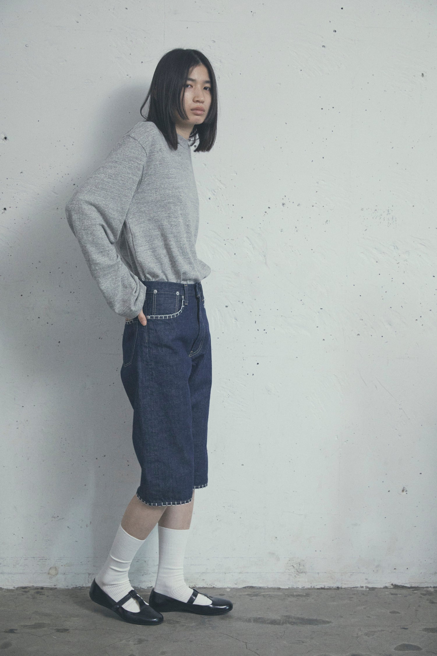 BLANKET-STITCH SHORTS