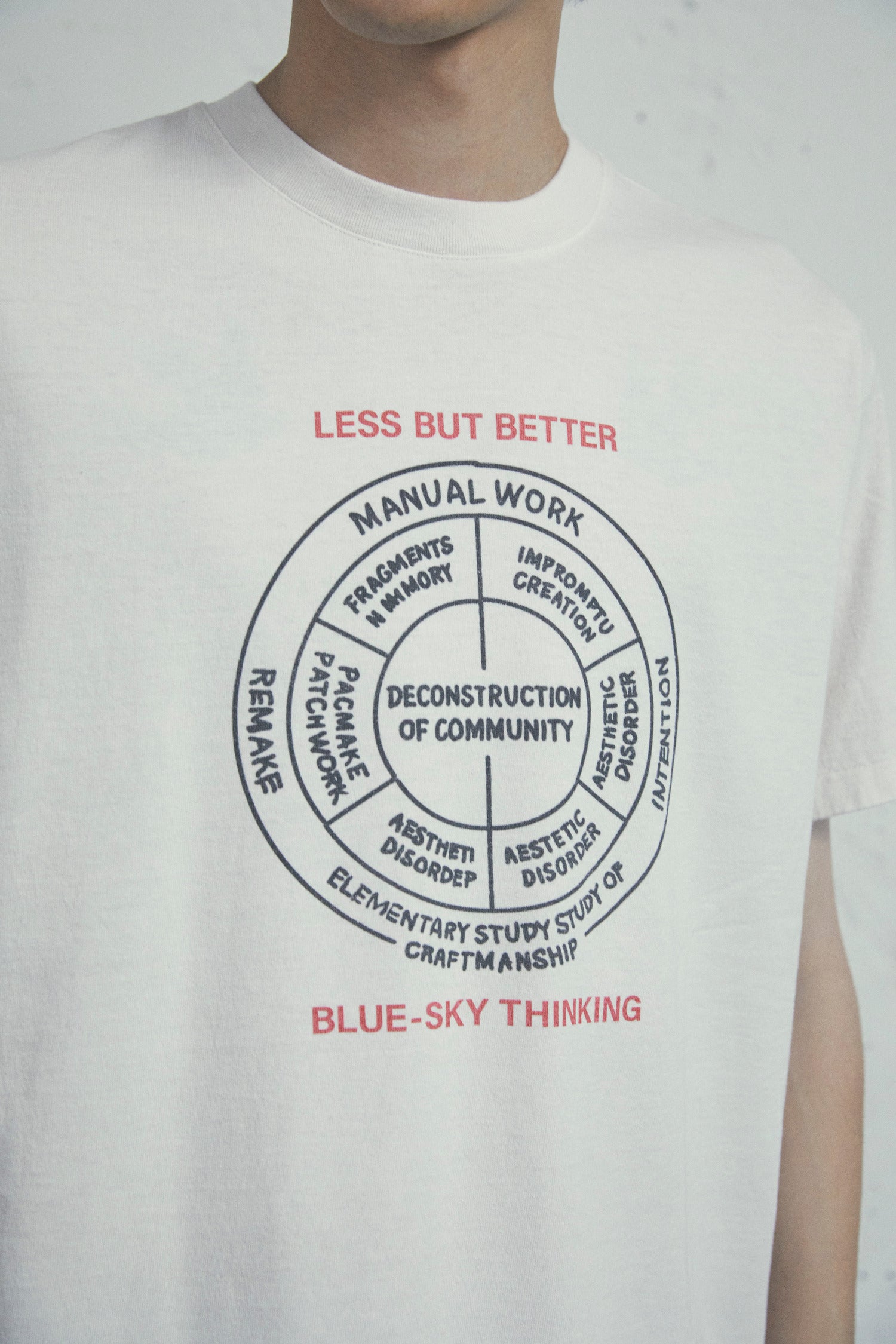 17/-ROUND SHAPE DYED TEE "curriculum"