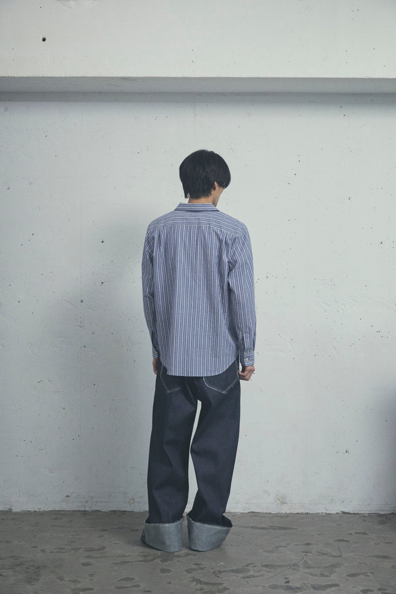 QUIET STRIPE PIPING SHIRT