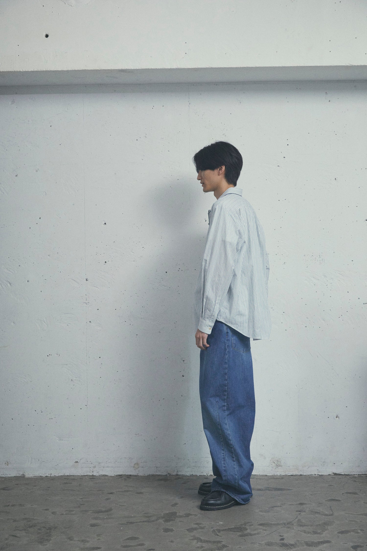 QUIET STRIPE PIPING SHIRT