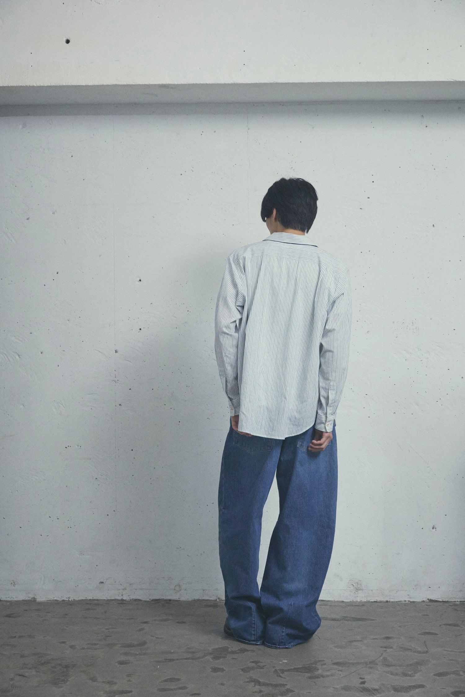QUIET STRIPE PIPING SHIRT