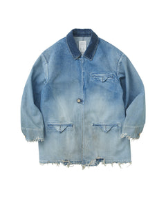 DENIM HALF COAT