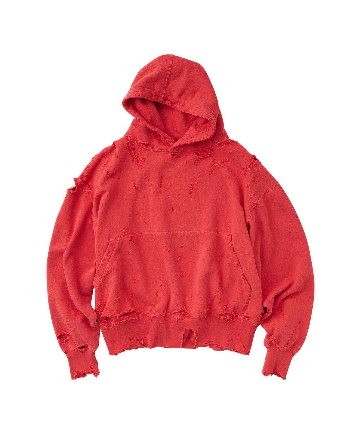 MORE DAMAGE WASHED SWEAT PARKA