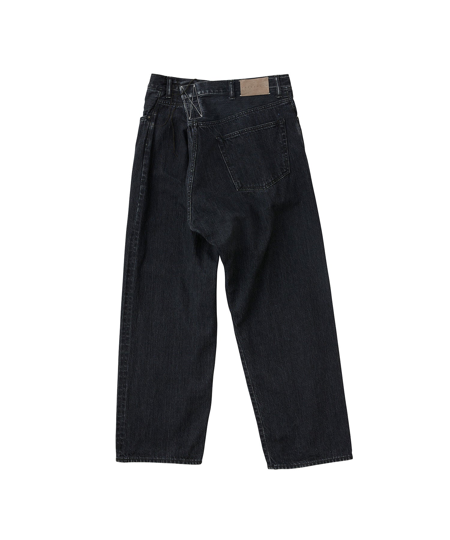 SELVEDGE CROSS DENIM PANTS FADED BLACK