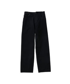 SELVEDGE CROSS DENIM PANTS BLACK