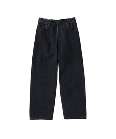 SELVEDGE CROSS DENIM PANTS FADED BLACK