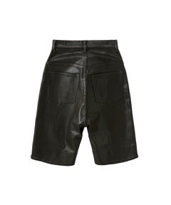 COATED DENIM SHORTS -MONSTER STRETCH-