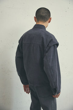 POWER SHOULDER DENIM JACKET