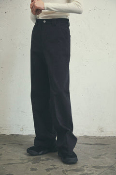 INDIGO TAILORED WIDE TROUSERS