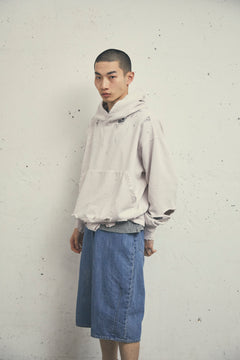 MORE DAMAGE WASHED SWEAT PARKA