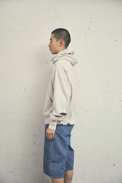 MORE DAMAGE WASHED SWEAT PARKA