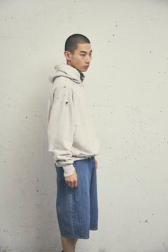 MORE DAMAGE WASHED SWEAT PARKA