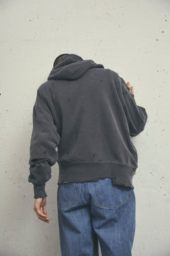MORE DAMAGE WASHED SWEAT PARKA