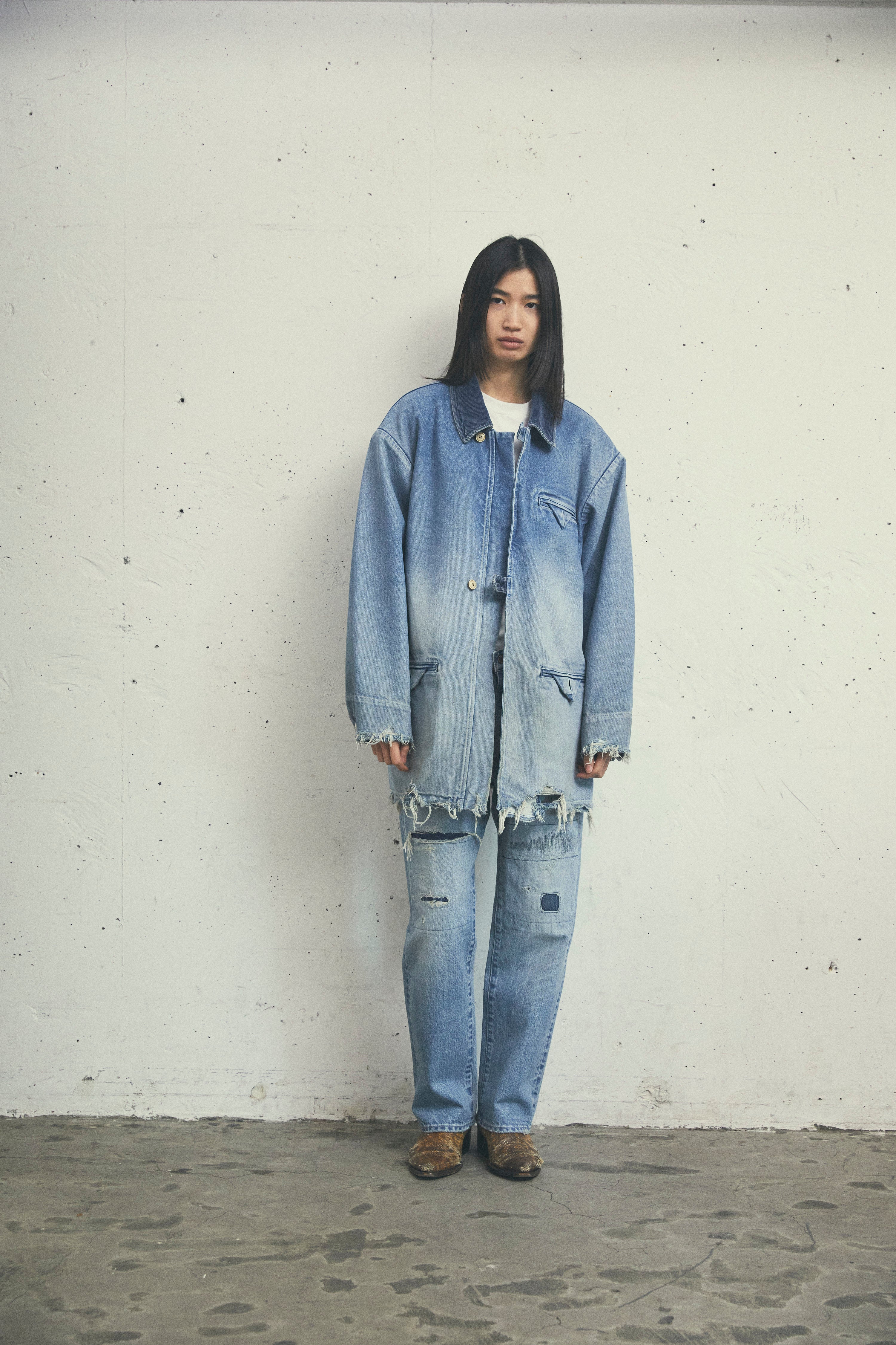 KURO デニムハーフコート | 日本製インディゴジャケット・メンズアウター