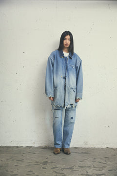DENIM HALF COAT