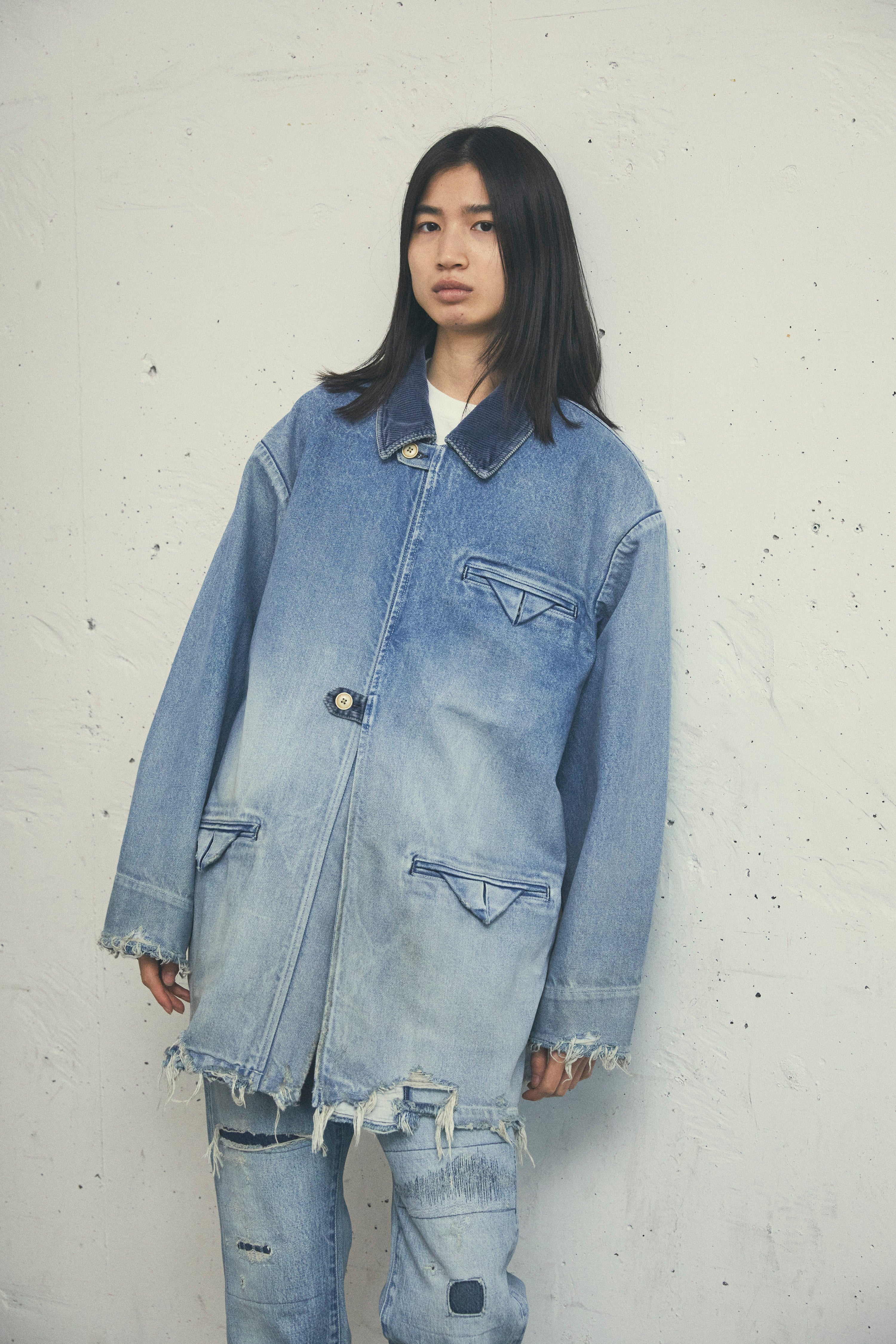 KURO デニムハーフコート | 日本製インディゴジャケット・メンズアウター