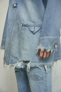 DENIM HALF COAT