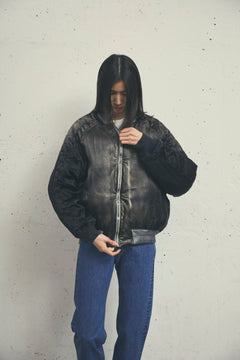 SULFUR DYEING SATIN INSULATED JACKET