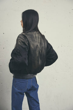 SULFUR DYEING SATIN INSULATED JACKET