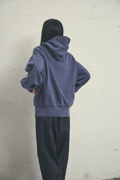 Used dyed sweat parka