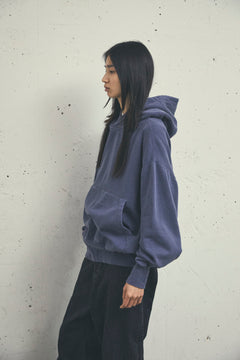 Used dyed sweat parka
