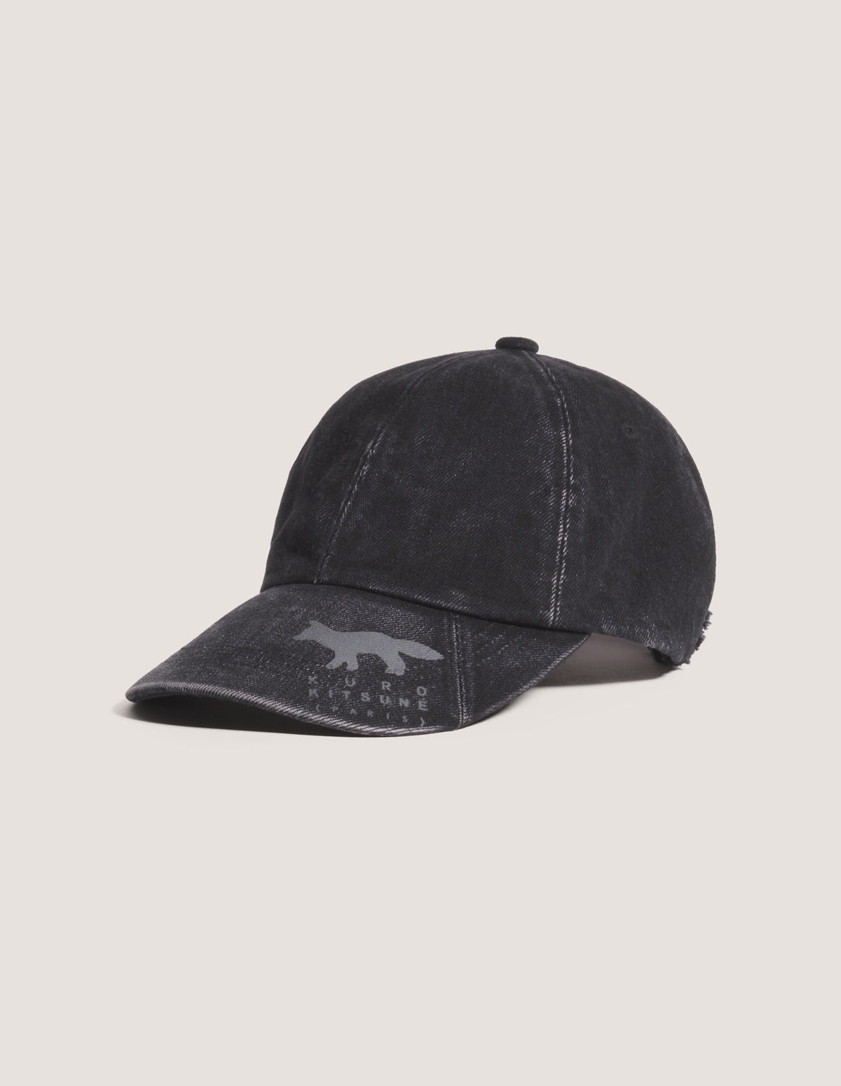 MAISON KITSUNÉ X KURO BLACK DENIM CAP