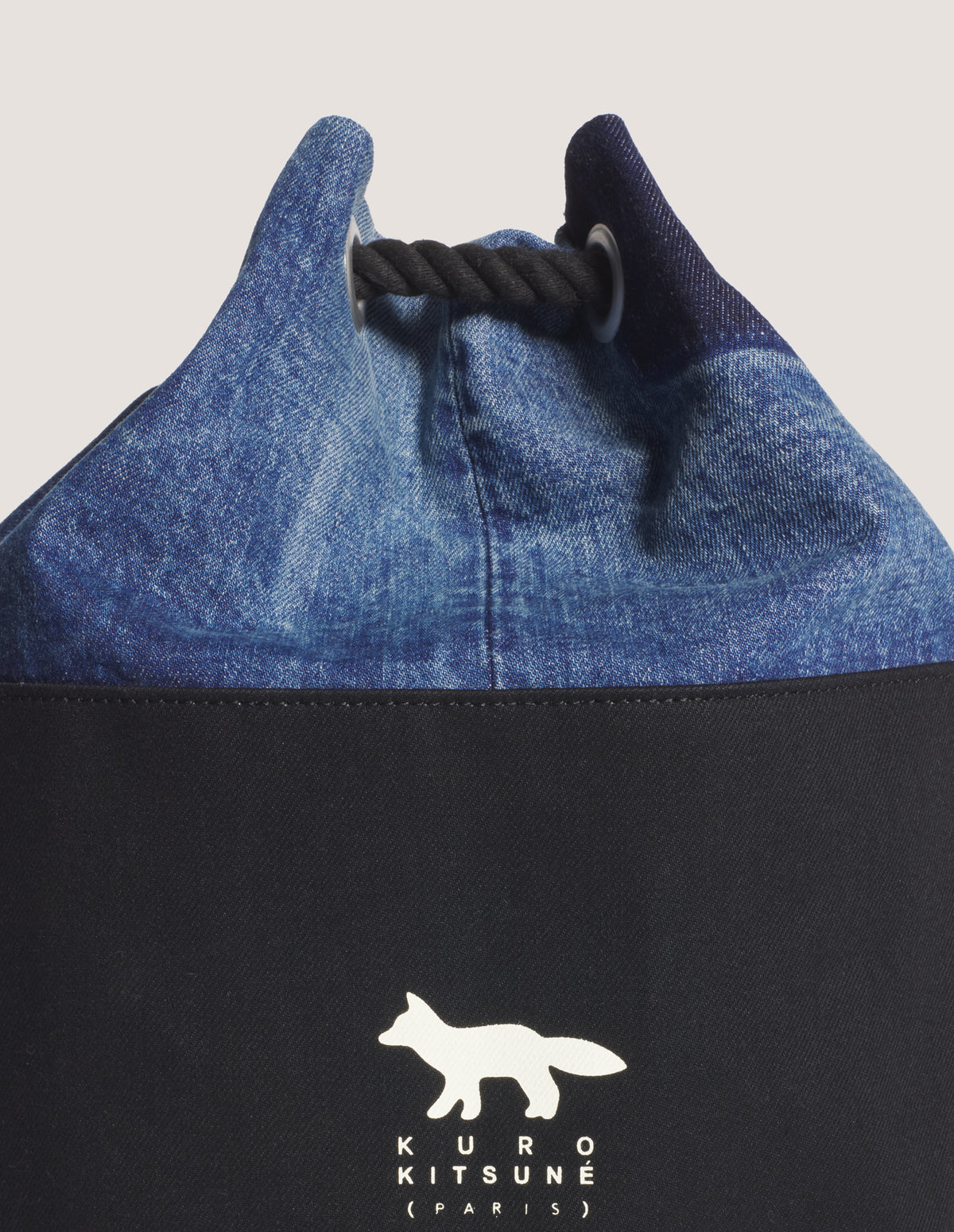 MAISON KITSUNÉ X KURO DENIM BAG