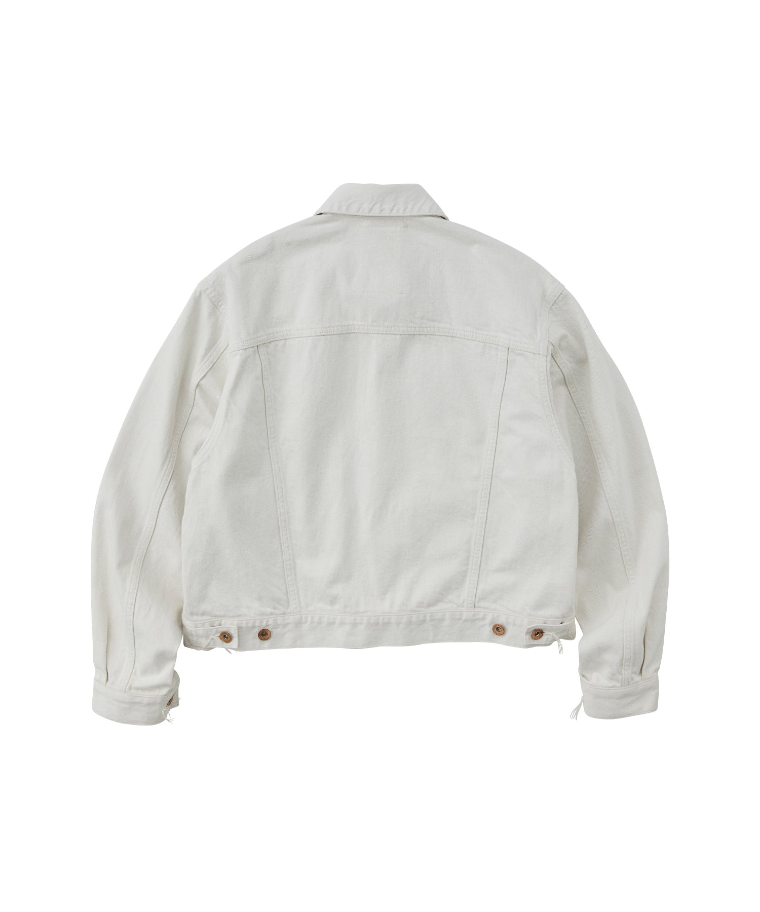 ARGYLE SASHIKO DENIM JACKET OFF WHITE