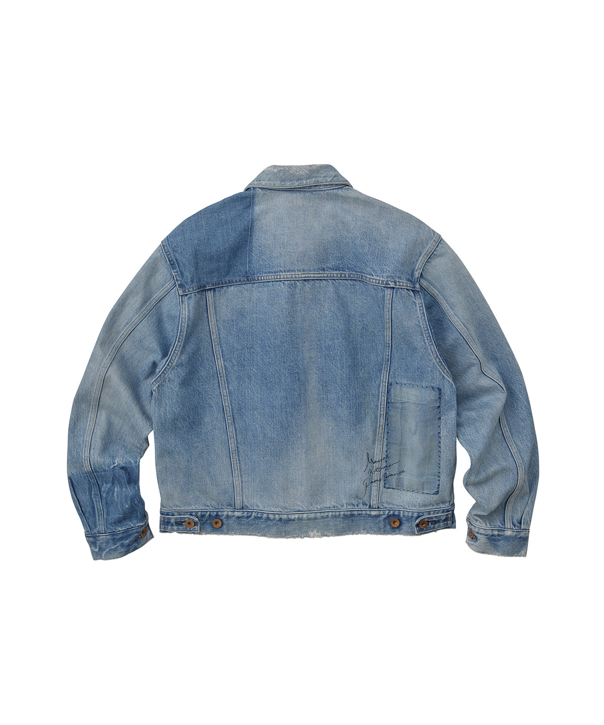 MAISON KITSUNÉ X KURO PATCHWORK DENIM JACKET