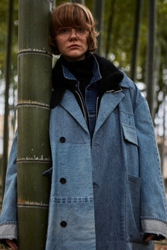 REMAKE DENIM MILITARY MARK III COAT